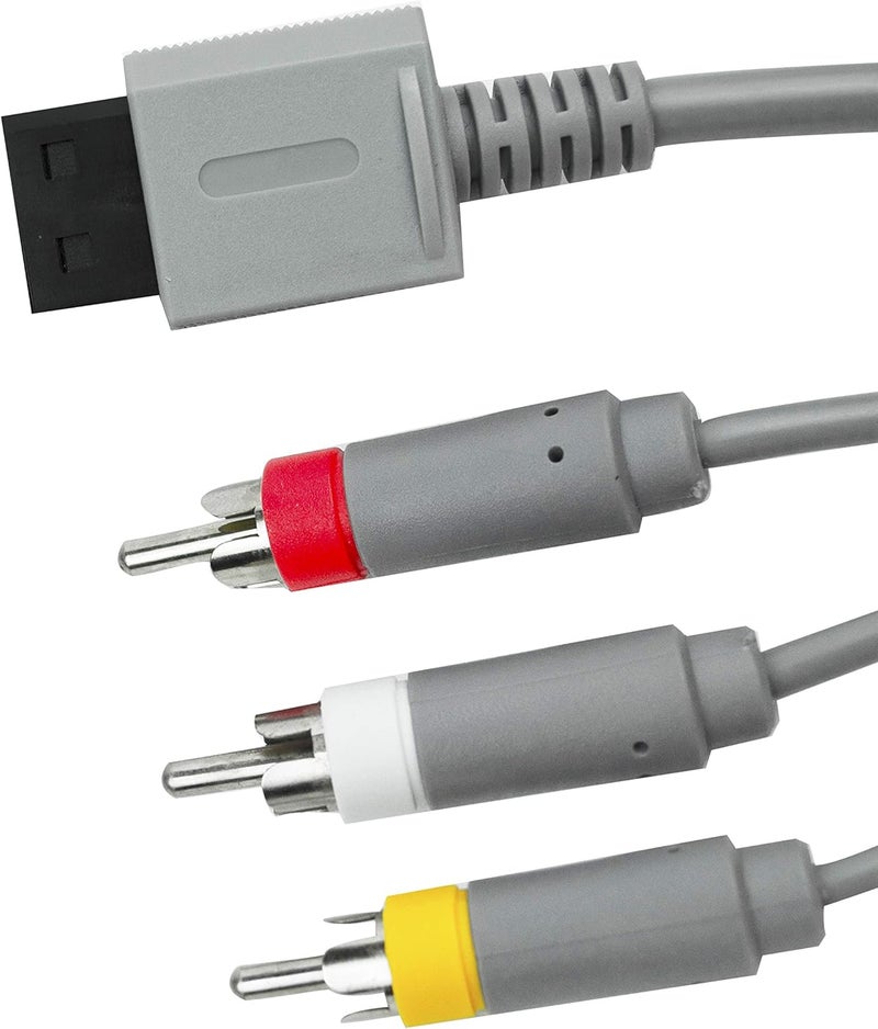 Beastron Wii AV Cable, 6 FT AV Composite Cable 3 RCA for Nintendo Wii/Wii U (High Definition) - Image 1